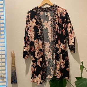 Floral kimono very flowy so cute with jeans